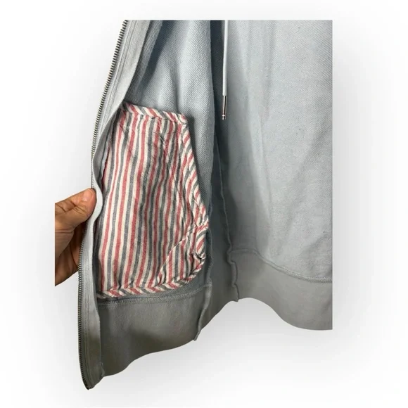 Thom Browne Sky Blue 4-Bar Hoodie Size 4 / Large - Picture 7 of 15